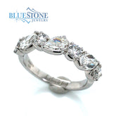 14kt White Gold Diamond Ring- Size 6.5